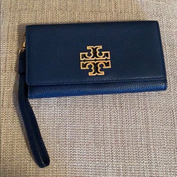 Tory Burch Britten Smartphone Wallet Royal Navy - Picture 3 of 16